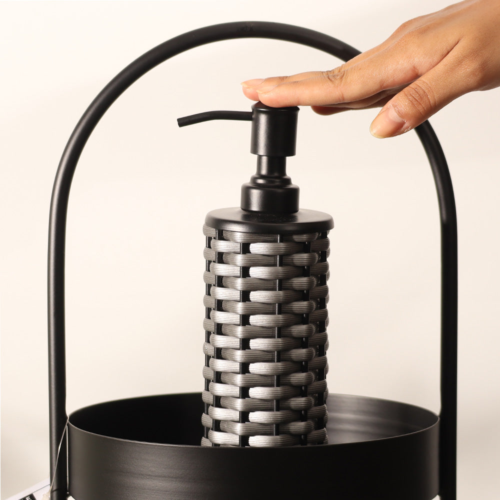 Weave Soap Dispenser - Grey Black