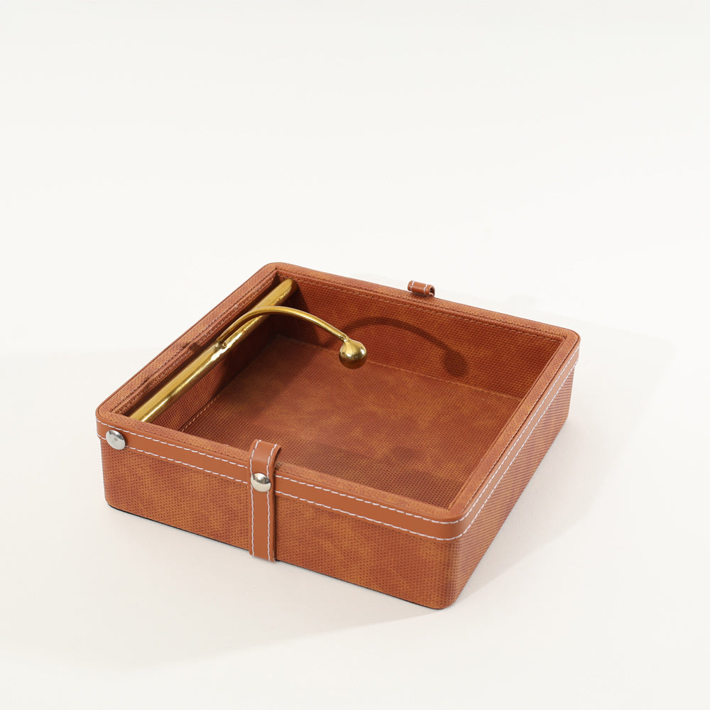 Devon Square Napkin Holder - Umber