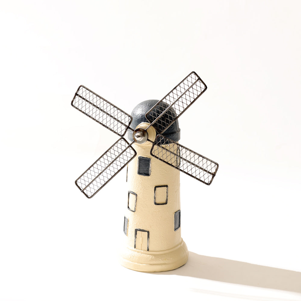 Windmill Decorative Sculpture - Cream