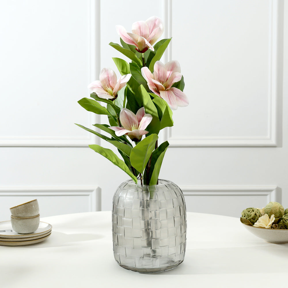 Winter Magnolia Faux Stem - Blush Pink