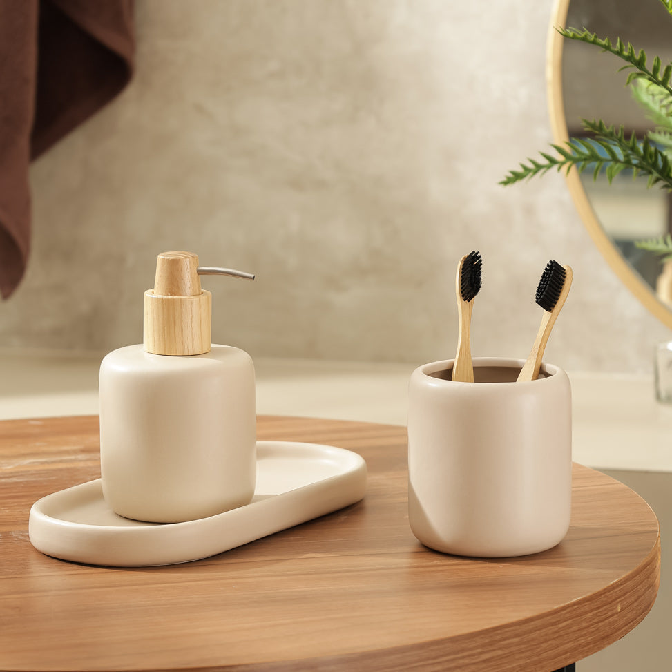 Wren 3-piece Bathroom Set - Linen