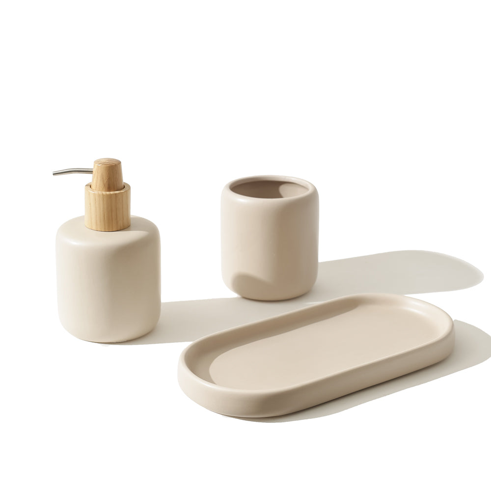 Wren 3-piece Bathroom Set - Linen