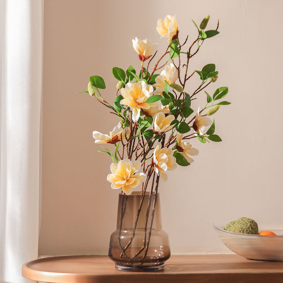 Yulan Magnolia Faux Stem - Buttercream