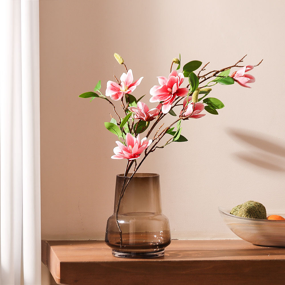 Yulan Magnolia Faux Stem - Dark Pink