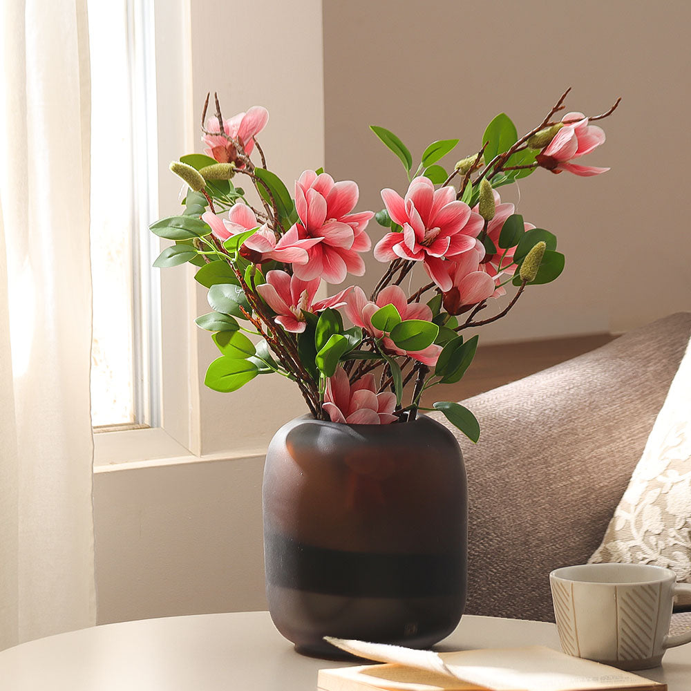 Yulan Magnolia Faux Stem - Dark Pink