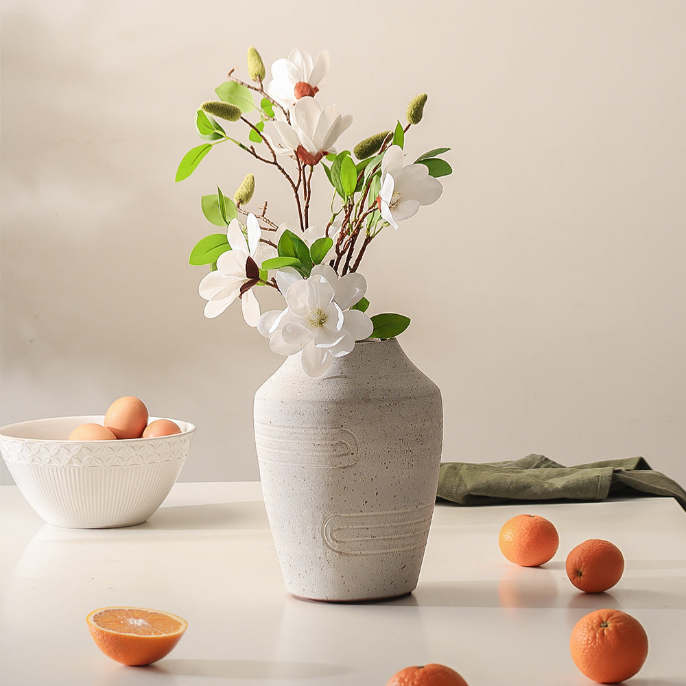 Yulan Magnolia Faux Stem - White
