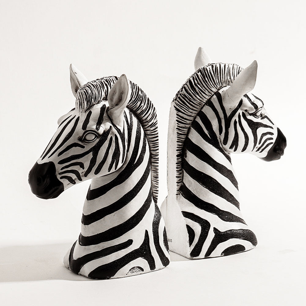 Ray Zebra Bookends, Set of 2