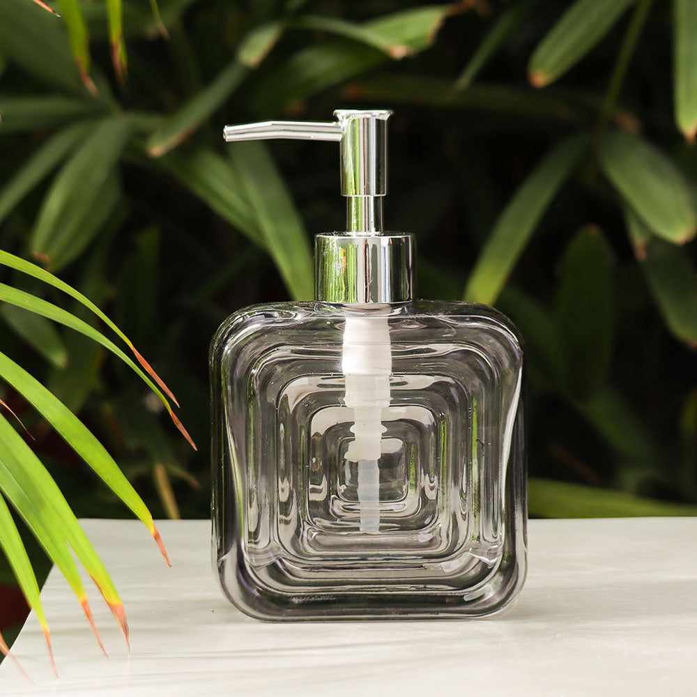 Zeno Glass Soap Dispenser - Grey