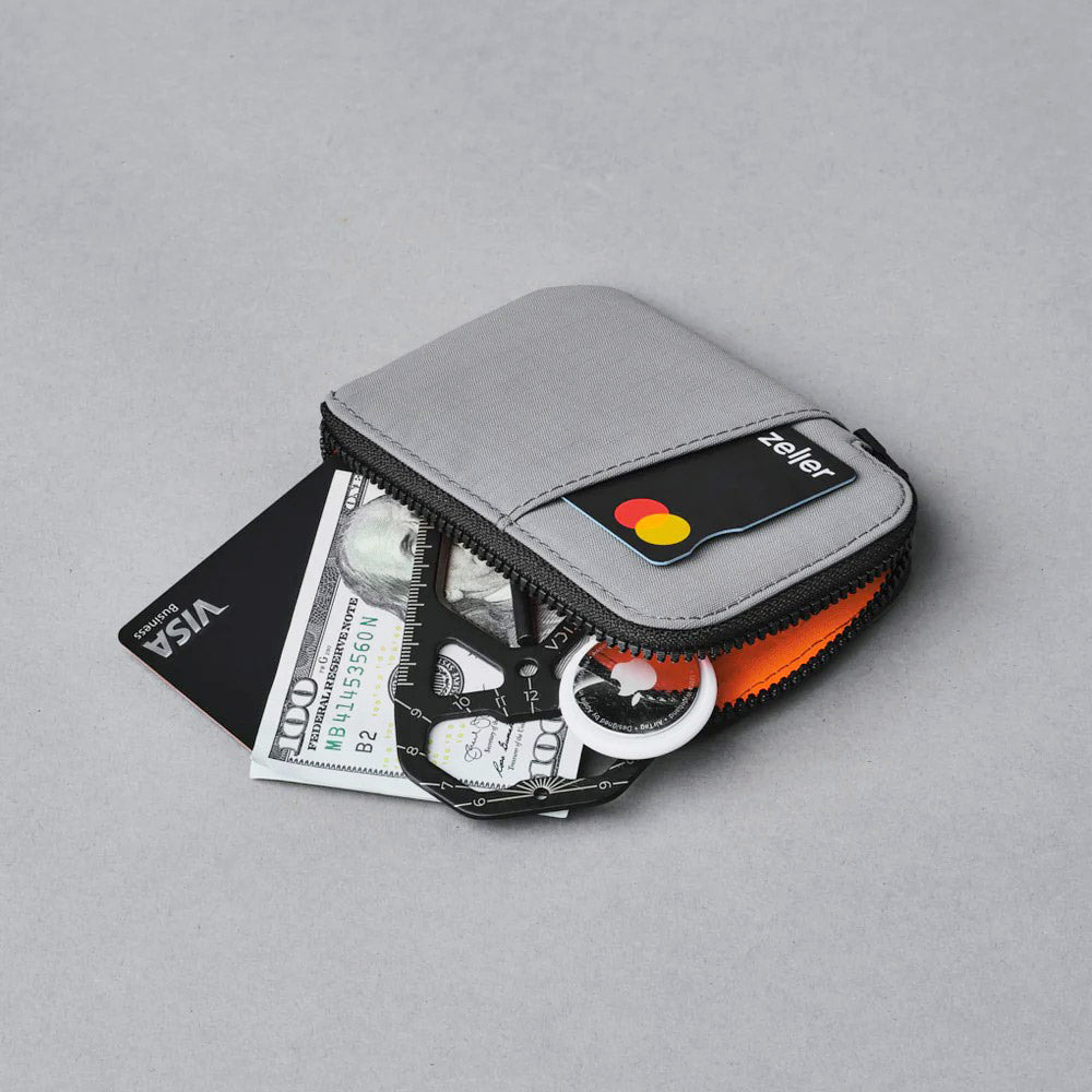 Zip Card Pouch - Axoflux Grey
