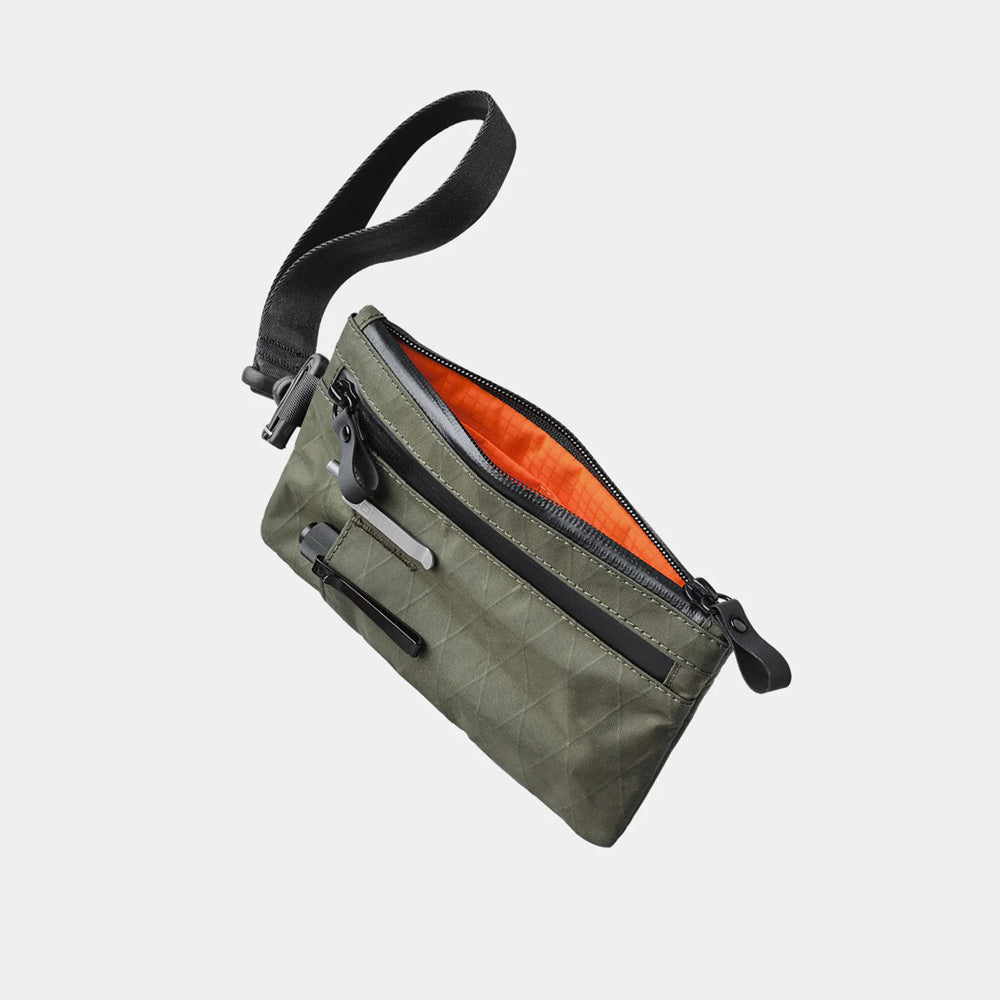 Zip Clutch - Dark Green VX21