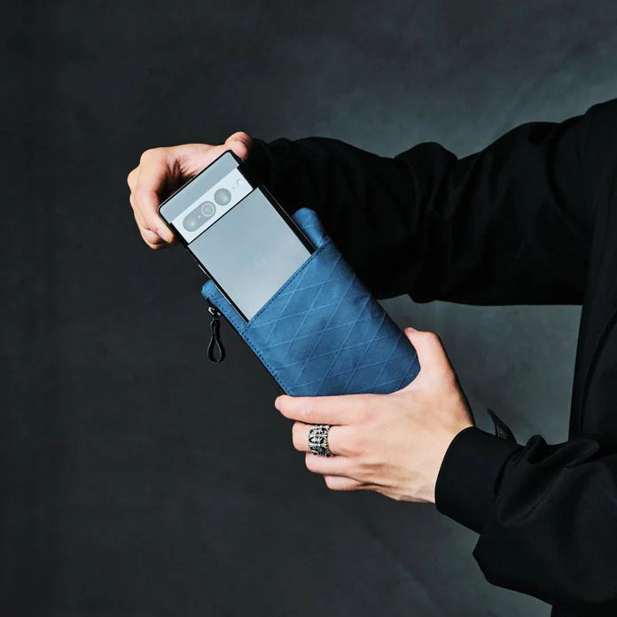 Zip Clutch - Ocean Blue RX30