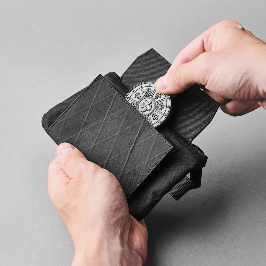 Zip Coin Pouch - Black VX21