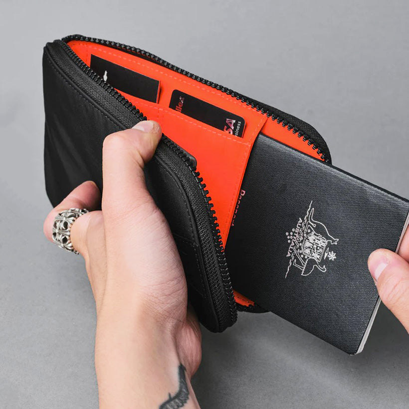 Zip Travel Wallet - Axoflux Black