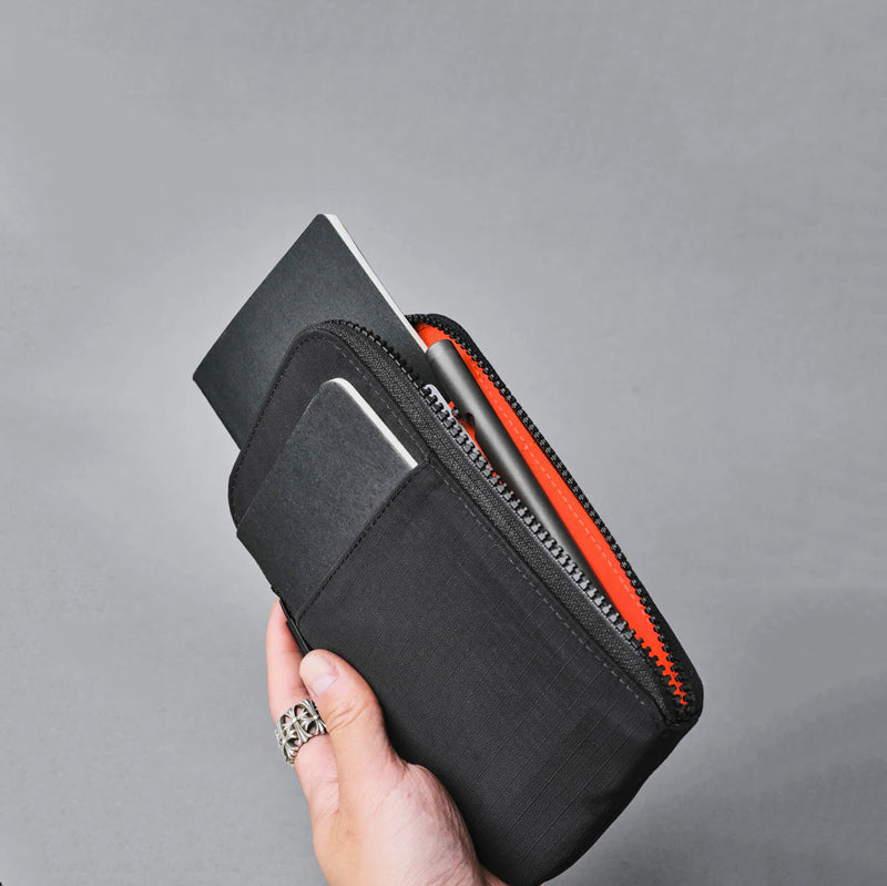 Zip Travel Wallet - Axoflux Black