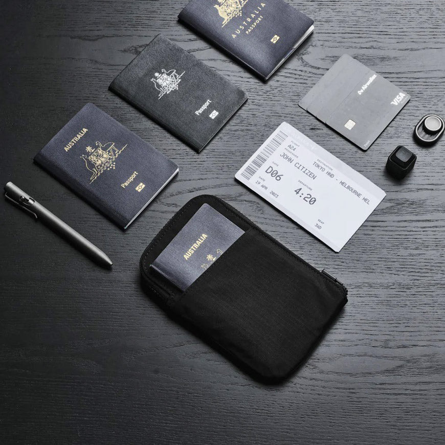 Zip Travel Wallet - Axoflux Black