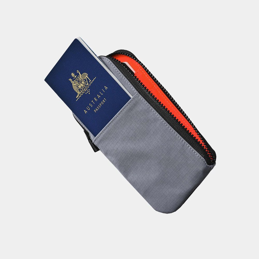 Zip Travel Wallet - Axoflux Grey