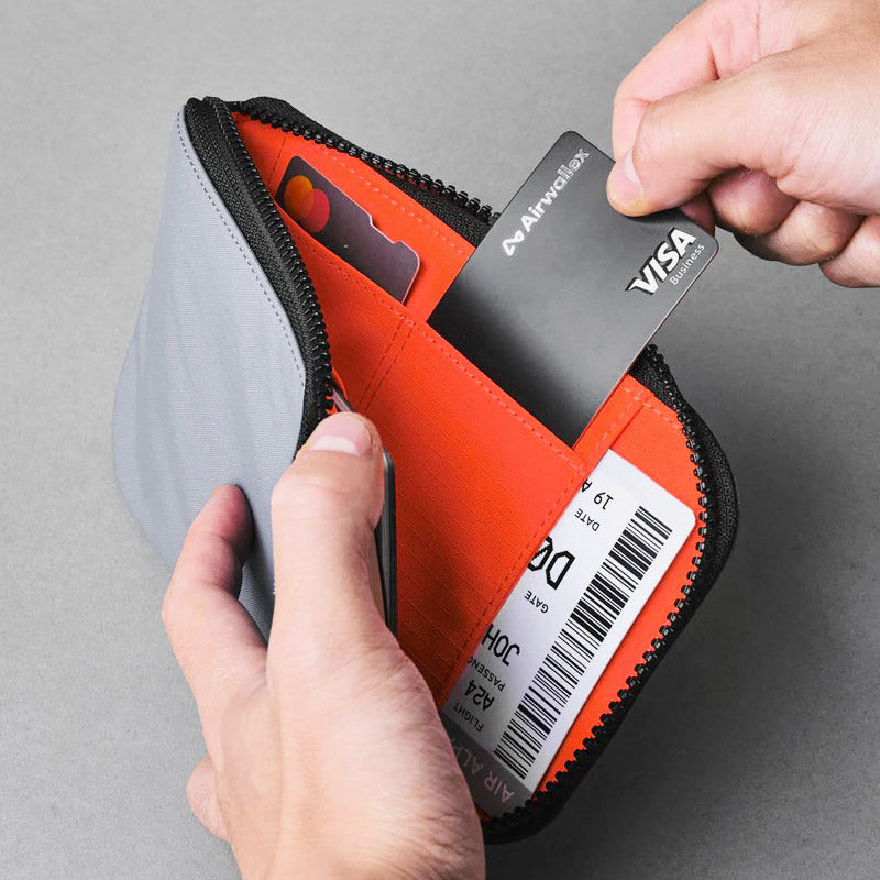 Zip Travel Wallet - Axoflux Grey