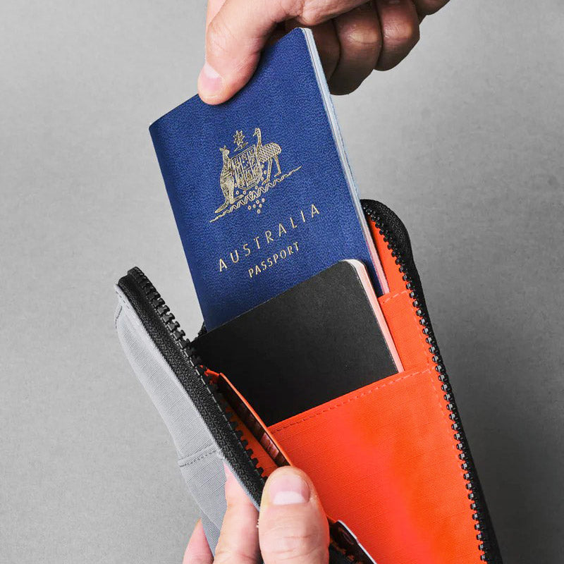 Zip Travel Wallet - Axoflux Grey