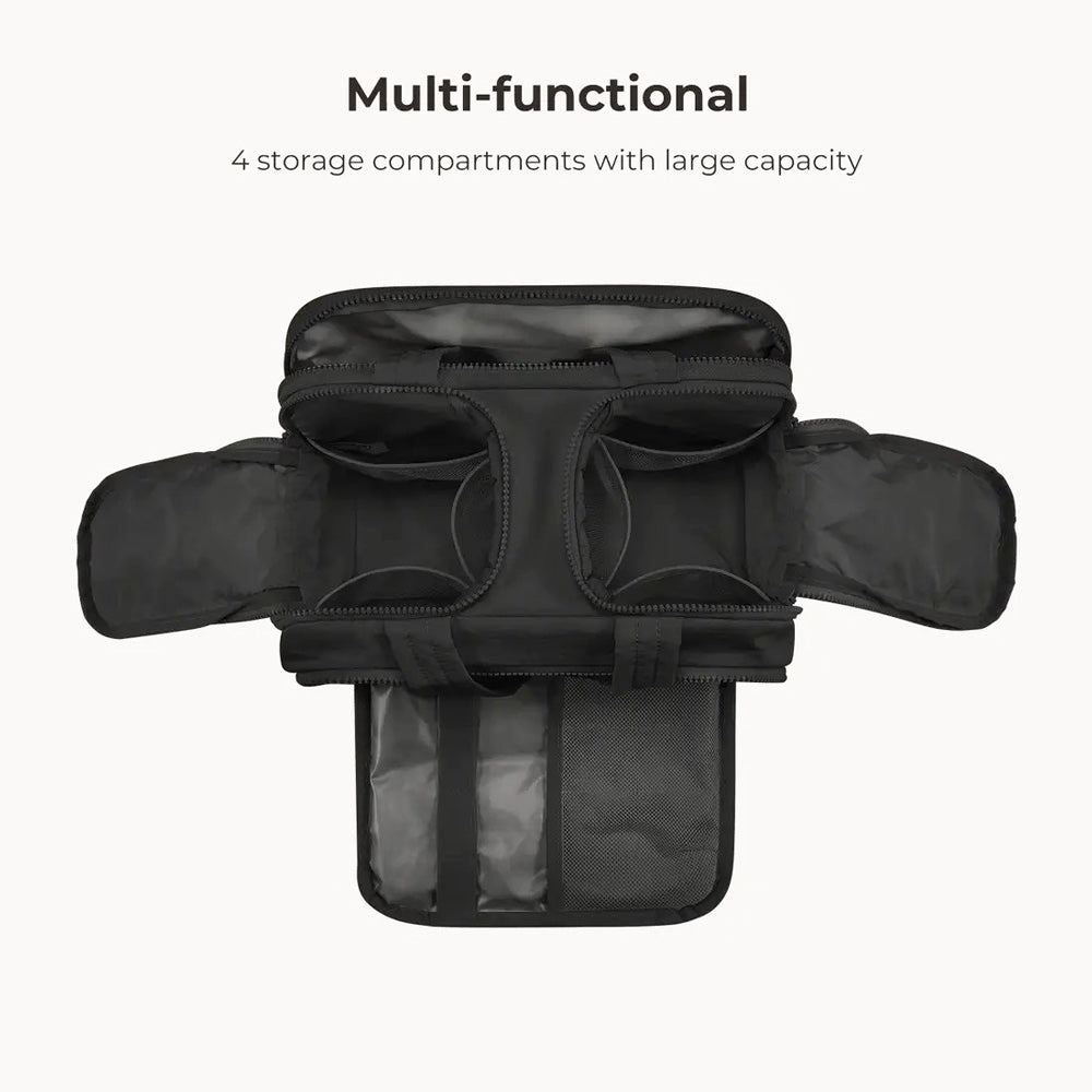 Zora Spacesaver Toiletry Bag - Black