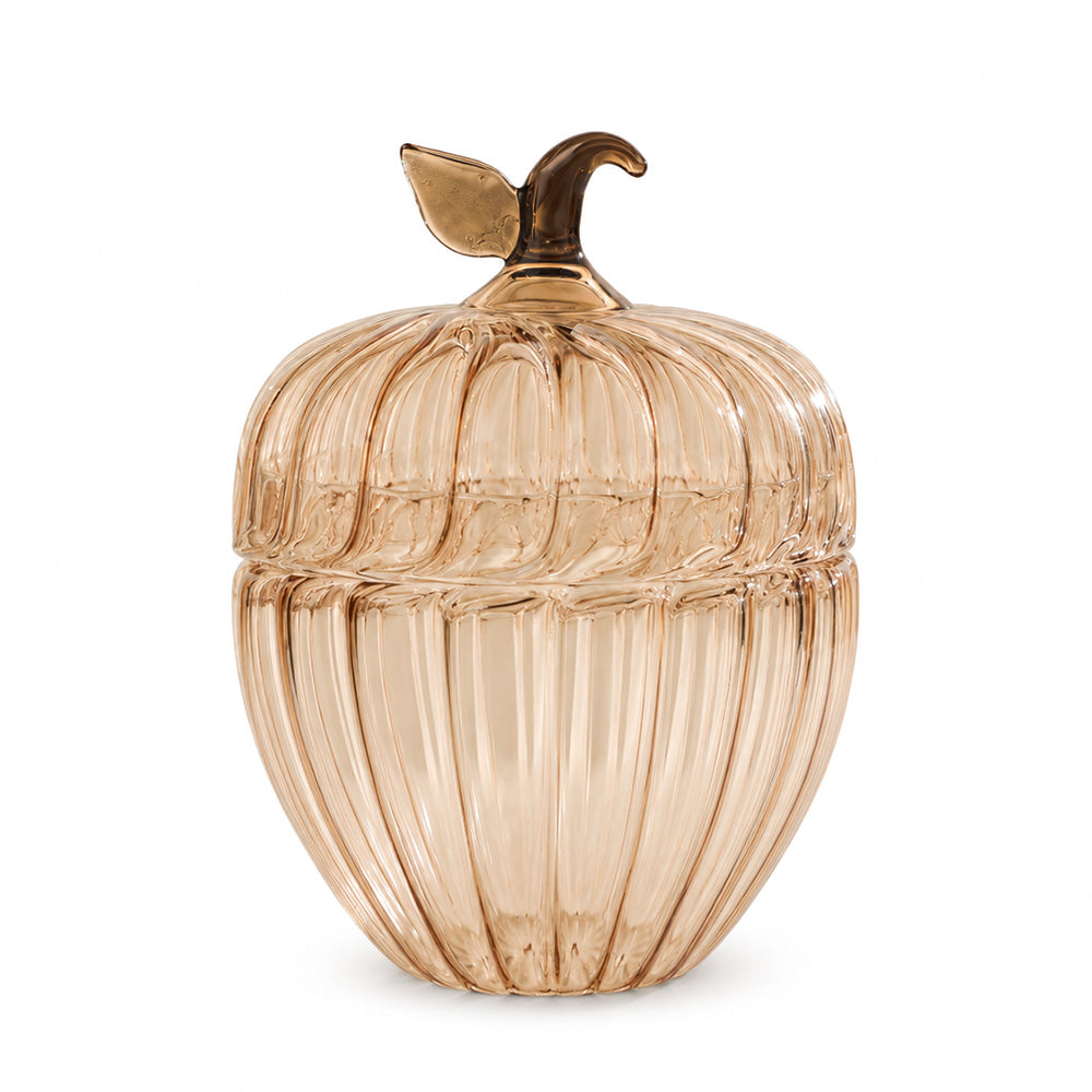 Zucca Glass Decorative Jar - Smoke