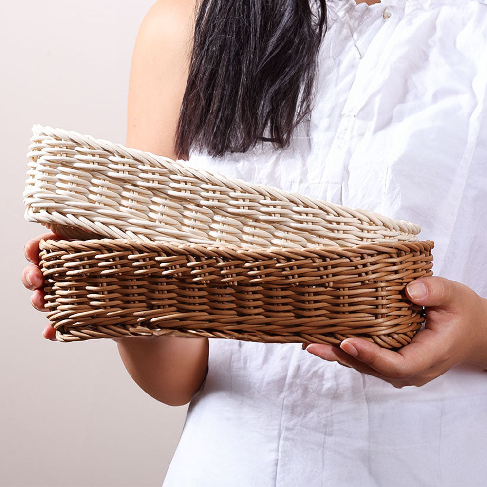 Zuri Rectangular Basket Small - Khaki