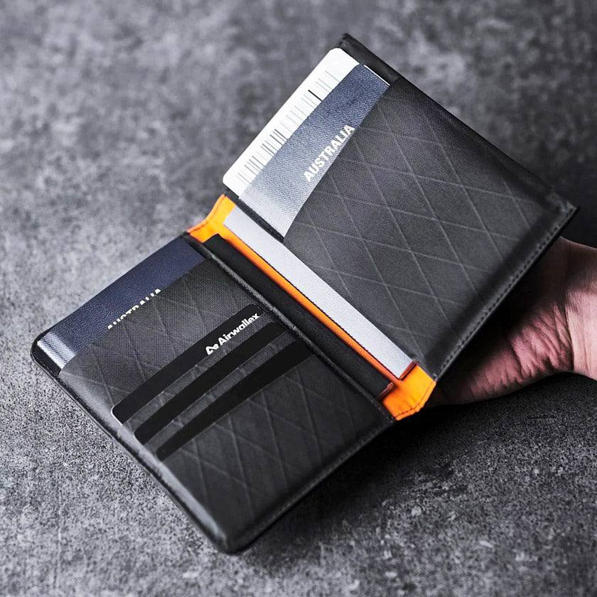 Alpaka ARK Bifold Passport Wallet Black VX21 Modern Quests