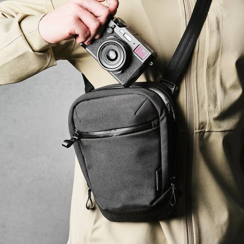 Alpaka Vertical Sling Bag - Slate Grey VX21