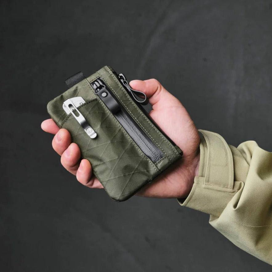 Zip Card Holder Dark Green VX21