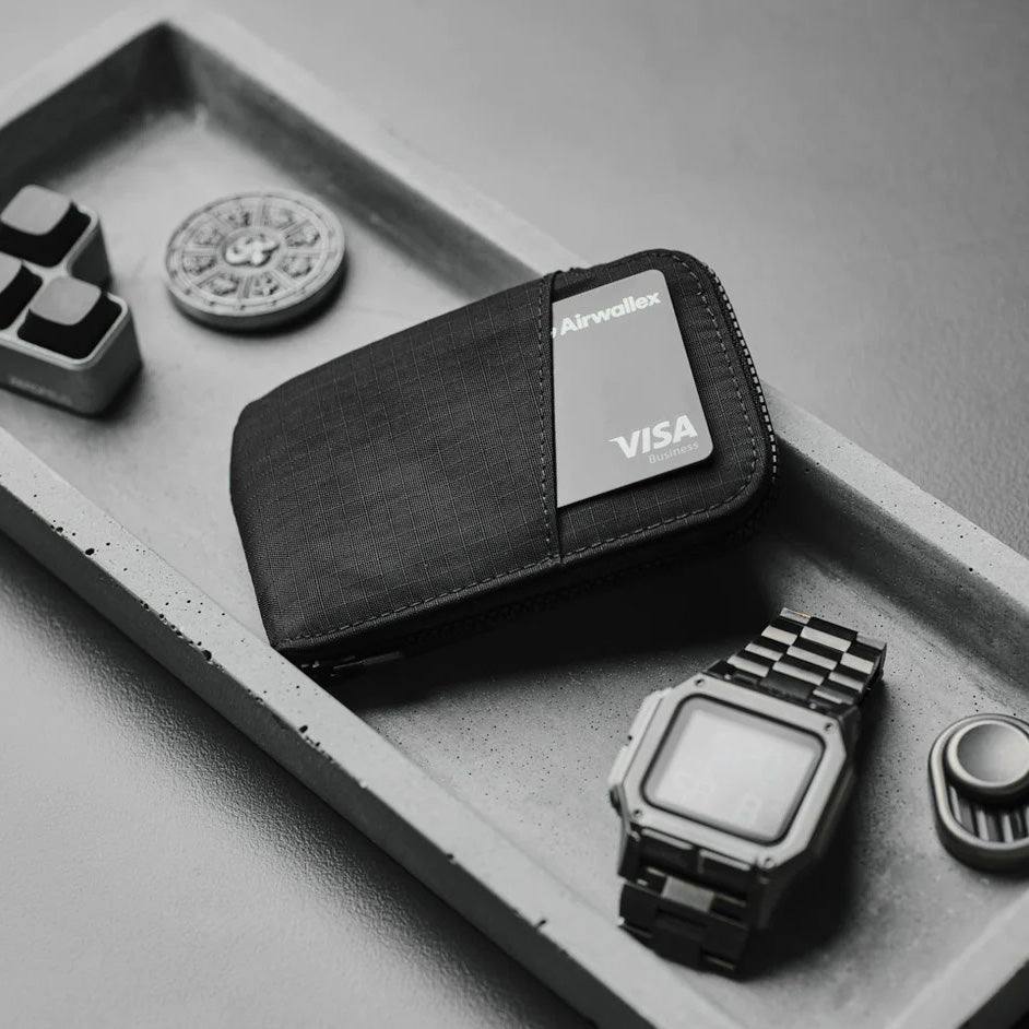 Alpaka Zip Card Pouch - Axoflux Black