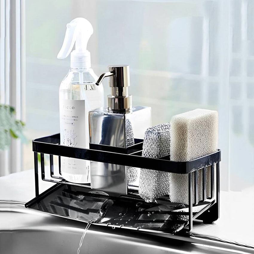 Arhat Organizers Metal Sponge Holder - Black