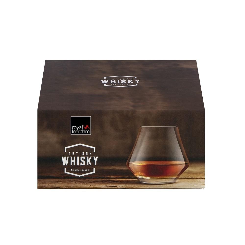 Artisan Whiskey Glasses Tapered 290ml, Set of 4