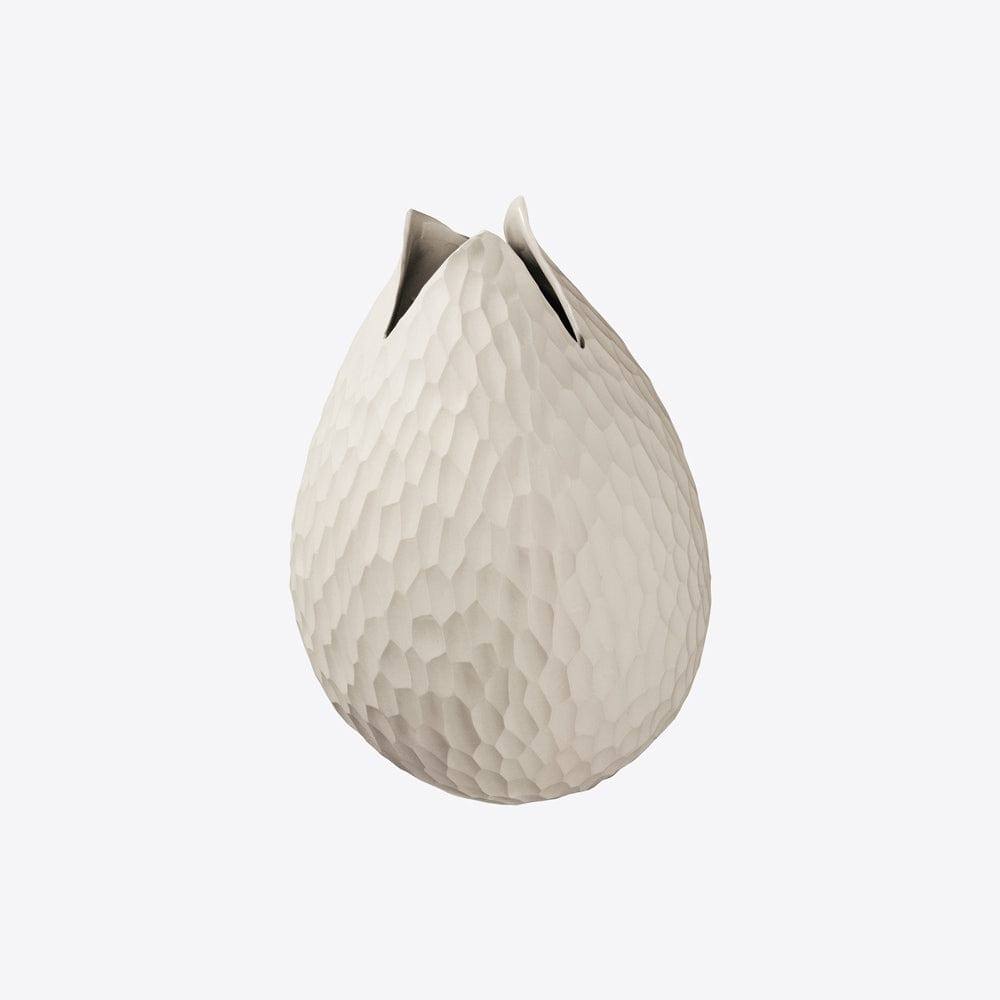 ASA Selection Carve Leaf Vase Tall - Cream