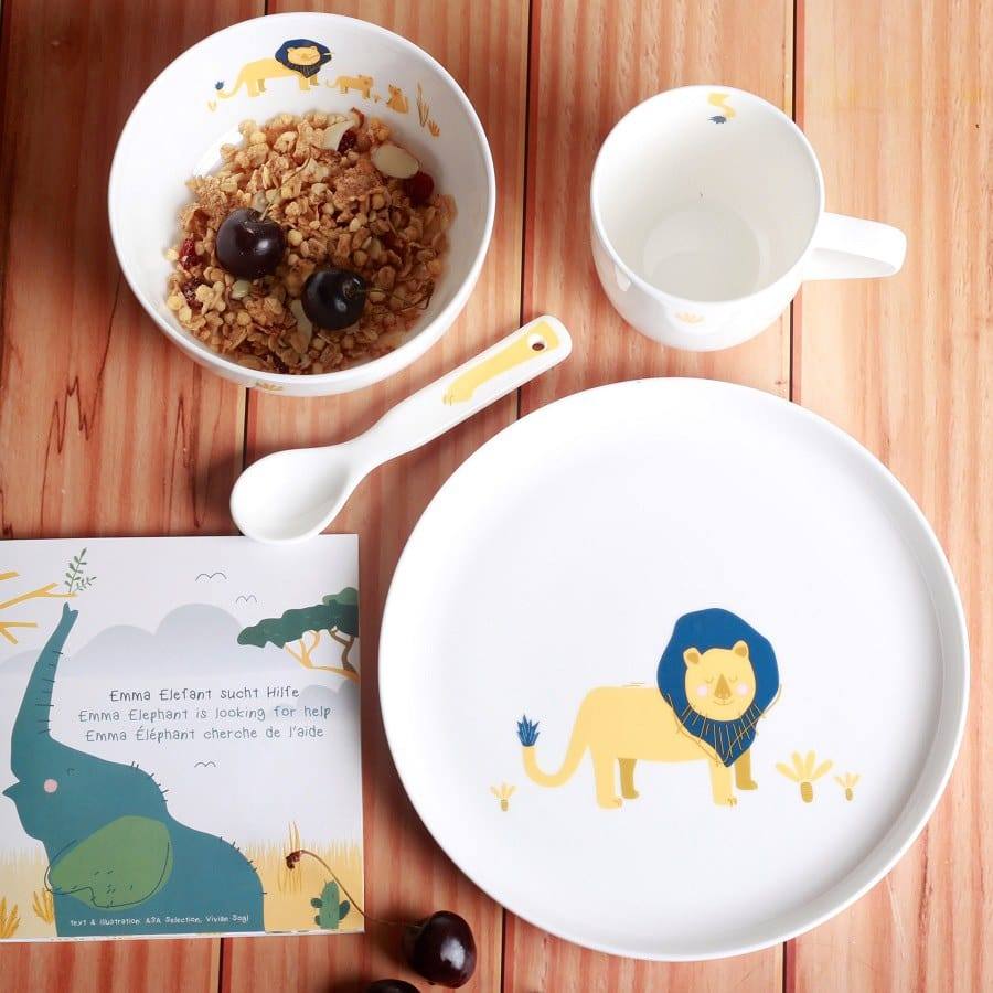 ASA Selection Kids 5-Piece Dinner Set - Leo Lion