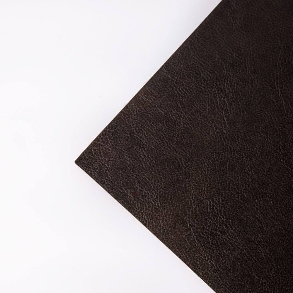ASA Selection Rectangular Optic Grain Faux Leather Placemats, Set of 2 - Black Coffee