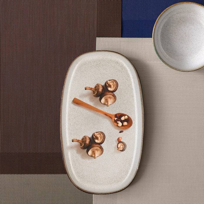 ASA Selection Seasons Oval Plate - Sand