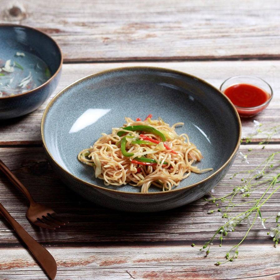 ASA Selection Seasons Pasta Plate - Denim