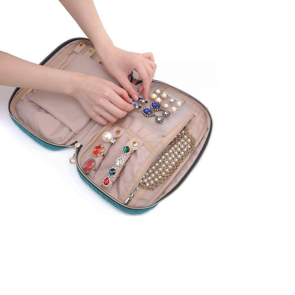Bagsmart Belle Travel Jewellery Organiser Small - Light Blue