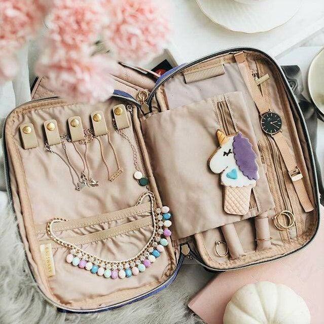 Bagsmart Belle Travel Jewellery Organiser Small - Navy