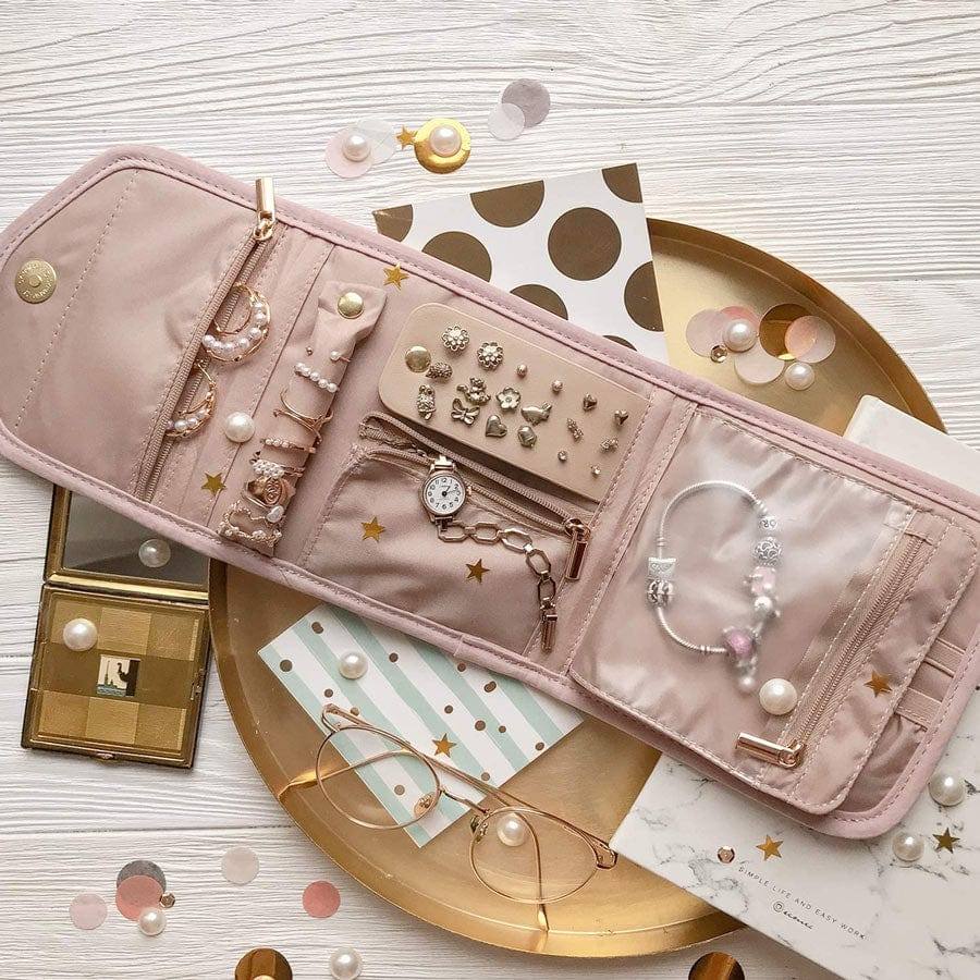 Bagsmart Jessica Slim Jewellery Organiser - Pink