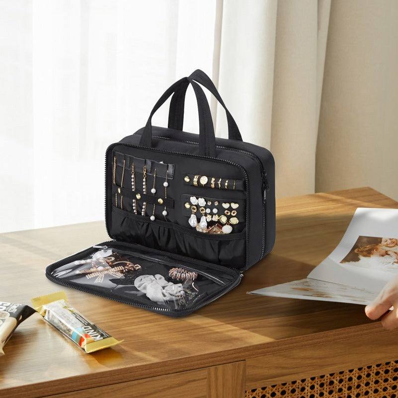 Bagsmart Quilted Hanging Toiletry Bag Large Black