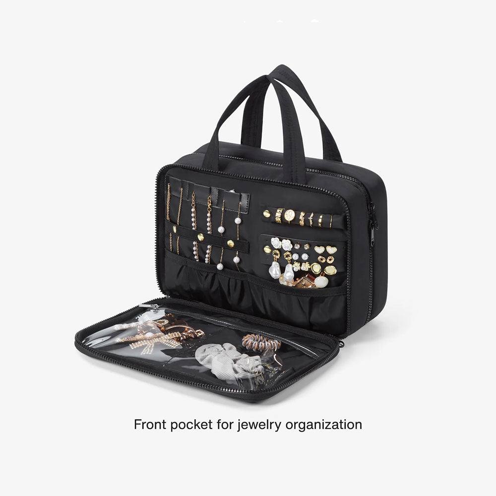 Bagsmart Quilted Hanging Toiletry Bag Large - Black