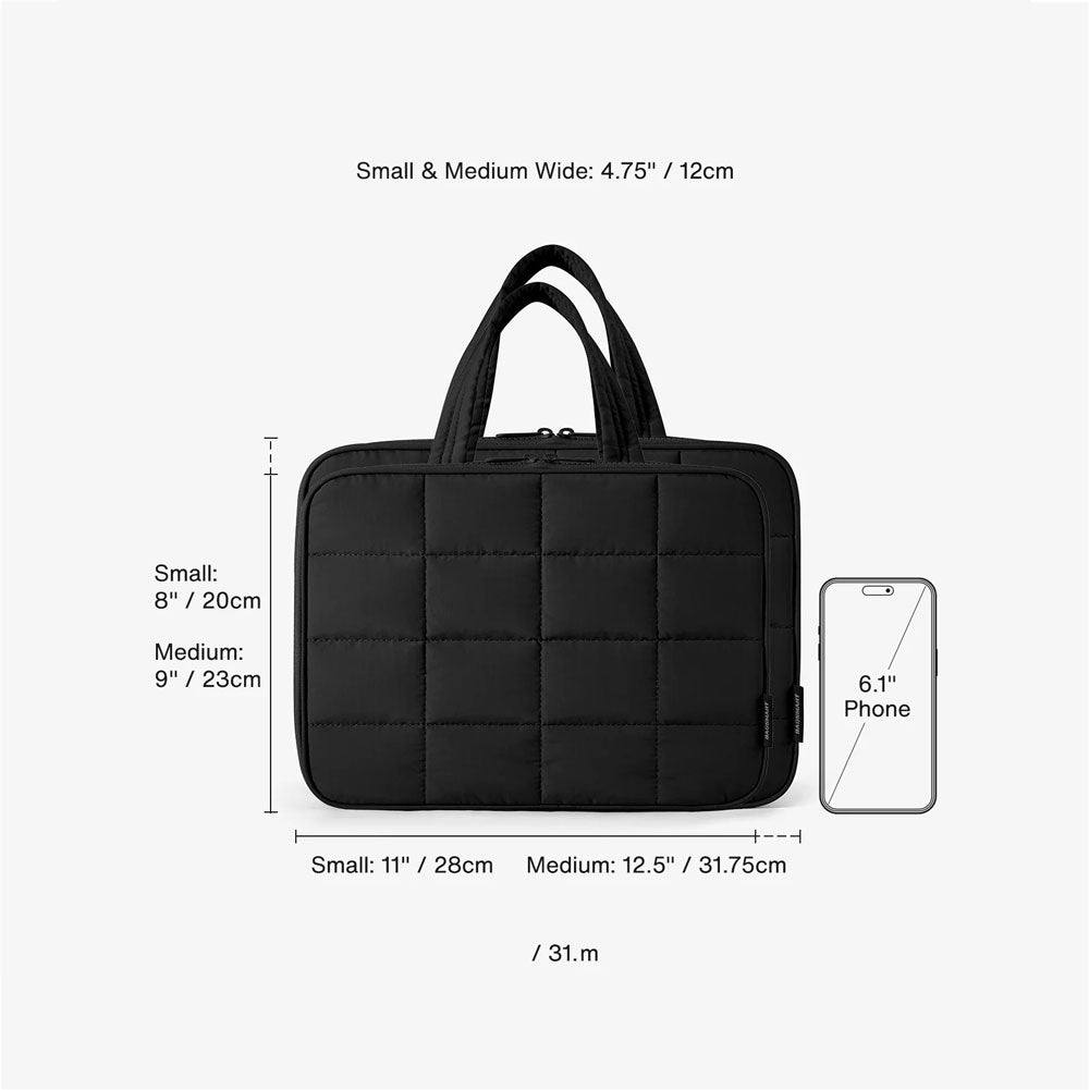 Bagsmart Quilted Hanging Toiletry Bag Large - Black