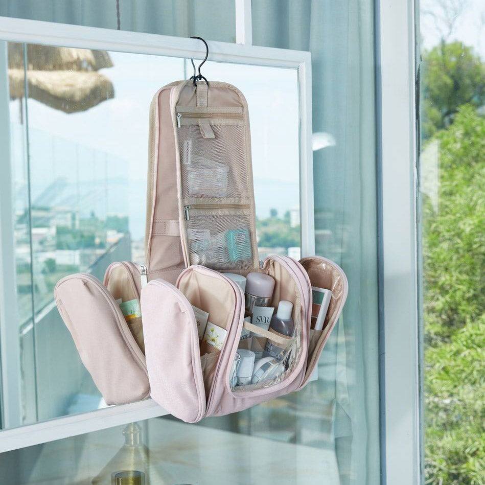 Bagsmart Stripe Hanging Toiletry Bag Medium - Pink
