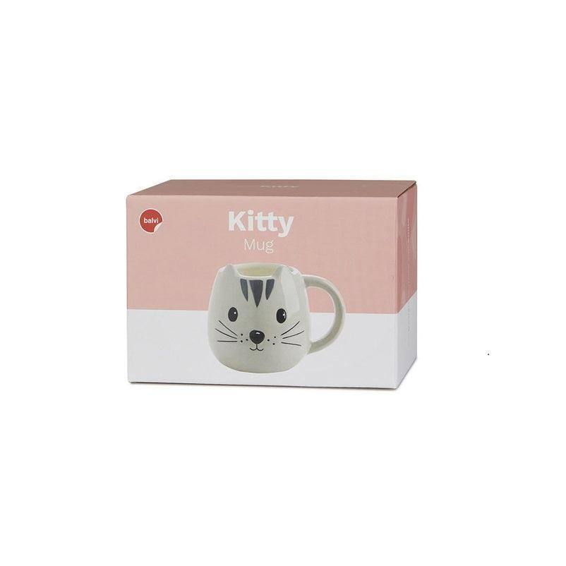 Balvi Ceramic Kitty Mug - Grey