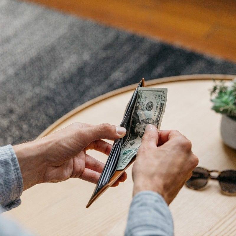 Bellroy Hide and Seek Wallet - Charcoal Cobalt RFID