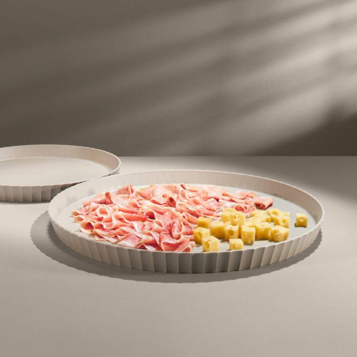 Blim Plus Italy Atena Round Serving Tray Large - Moka Grey