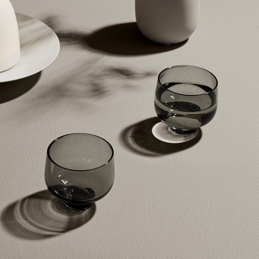 Blomus Germany Flow Short Tumblers 220ml, Set of 2 - Smoke