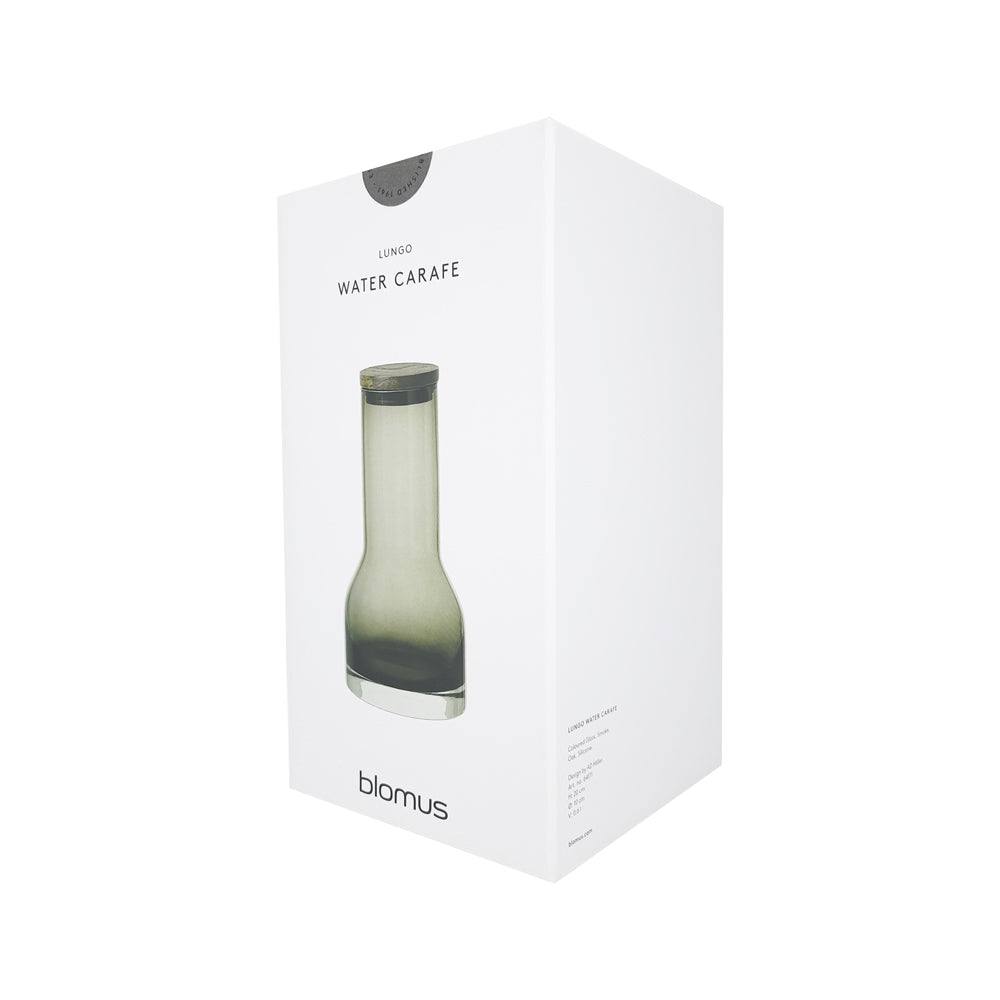 Blomus Germany Lungo Water Carafe with Lid 650ml - Smoke