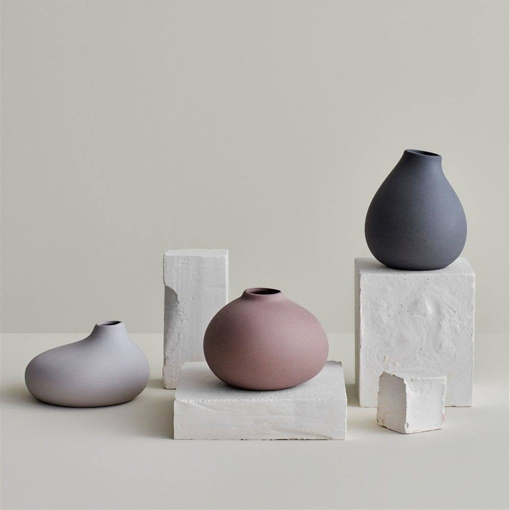 Blomus Germany Nona Porcelain Mini Vases, Set of 3
