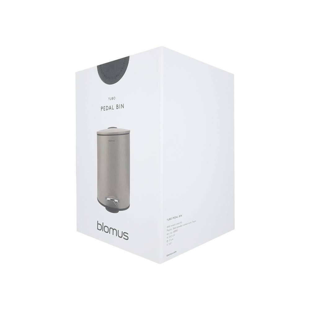 Blomus Germany Tubo Pedal Bin Small - Taupe